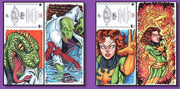 Marvel comics Sketch cards