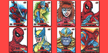 Marvel comics Sketch cards